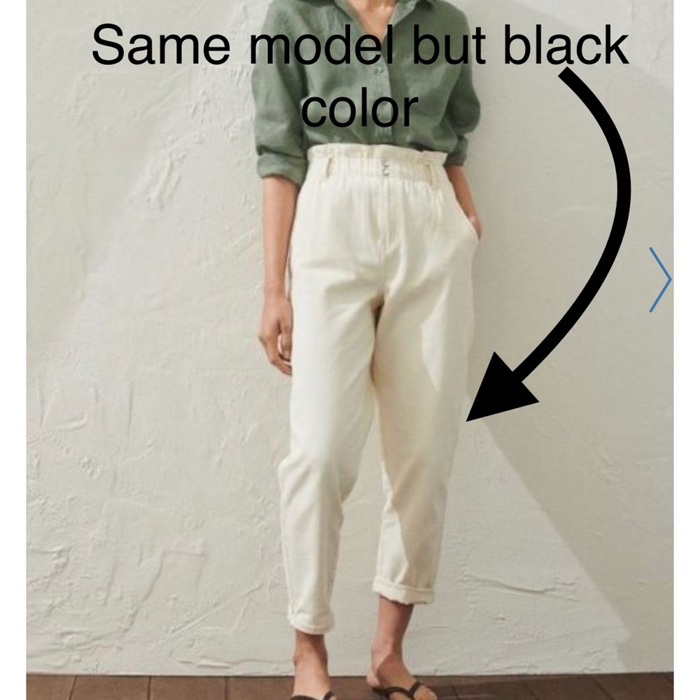 H&M black high raised jeans size 4
